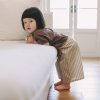 （團購）純綿細條紋寬褲